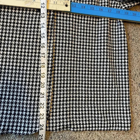 Charter Club Classy Houndstooth Jacket Blazer Black White Check Lady Sz S Career - Picture 2 of 8